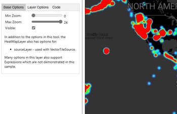 Heat Map Layer Options