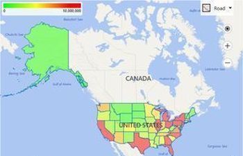 Search Result Choropleth Map