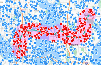 Filter Data Along Route